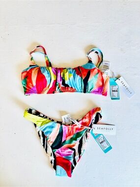 SEAFOLLY Wms Multi color print Tropfest Bikini